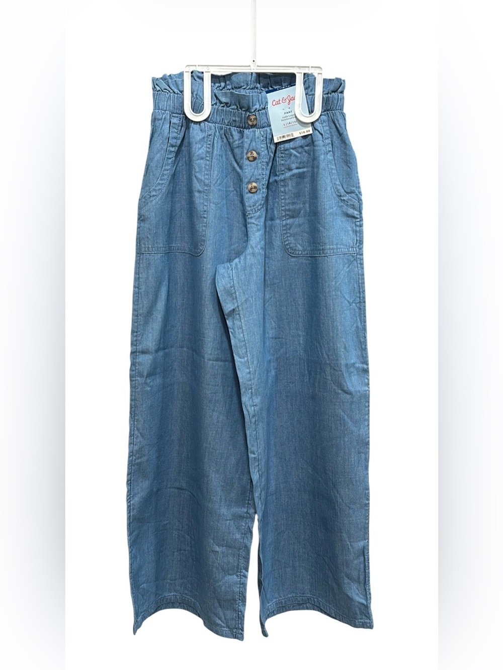 Cat & Jack Wide Leg Soft Denim Girls Pants